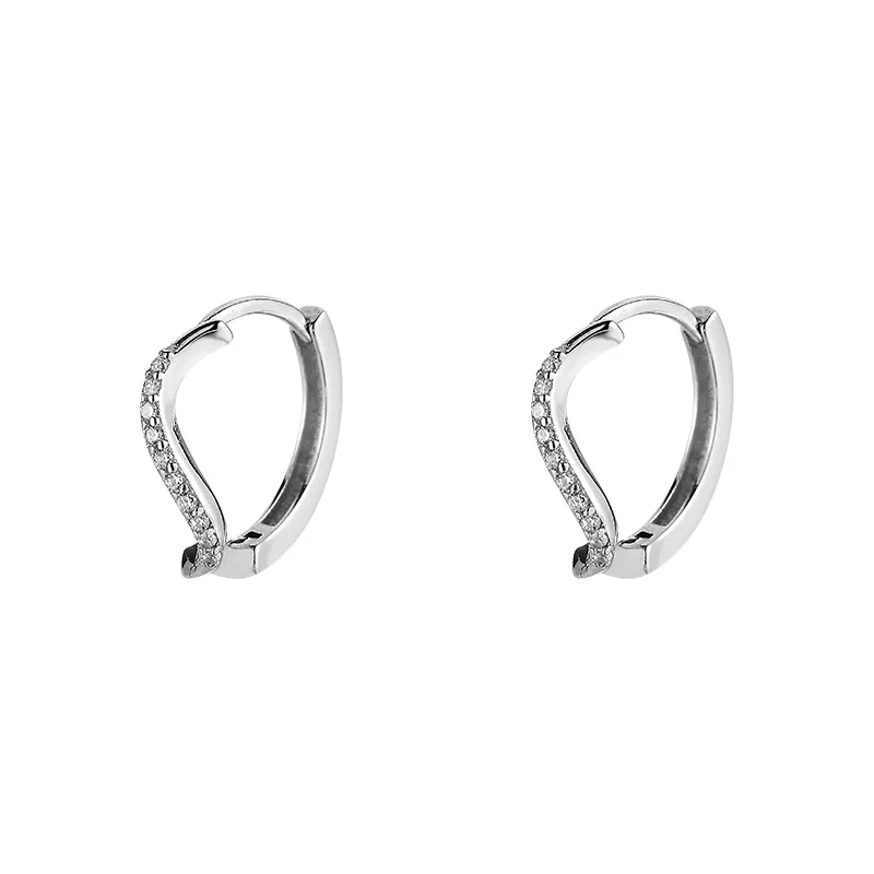 REETI 925 Sterling Silver Geometric Earrings For Women Fashion Personality Couple Small Contracted Earrings