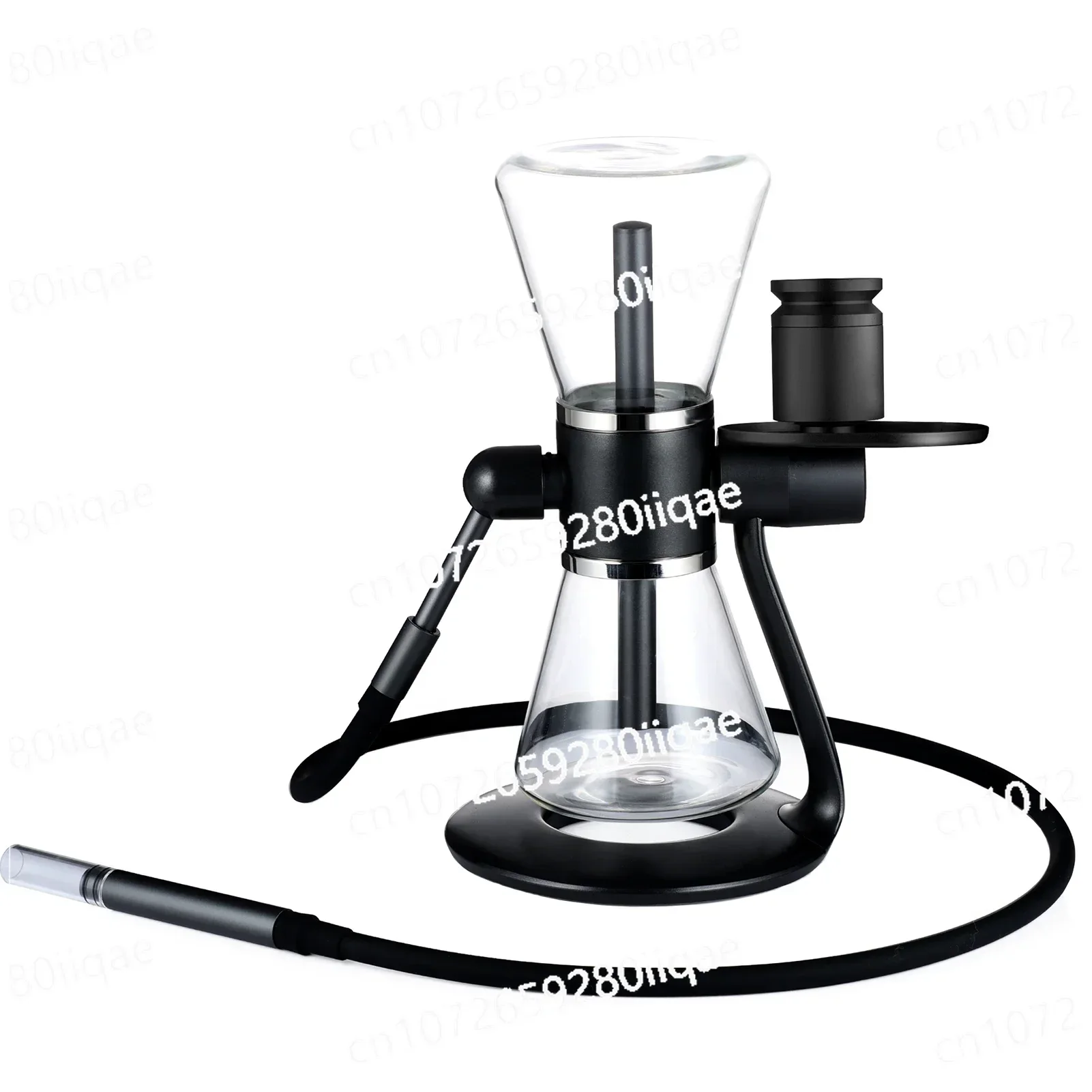 Gravity Hookah 360° Hookah Rotating Glass Metal Gravity Shisha SANDGLAS Portable Two-Way Gravity Infuser