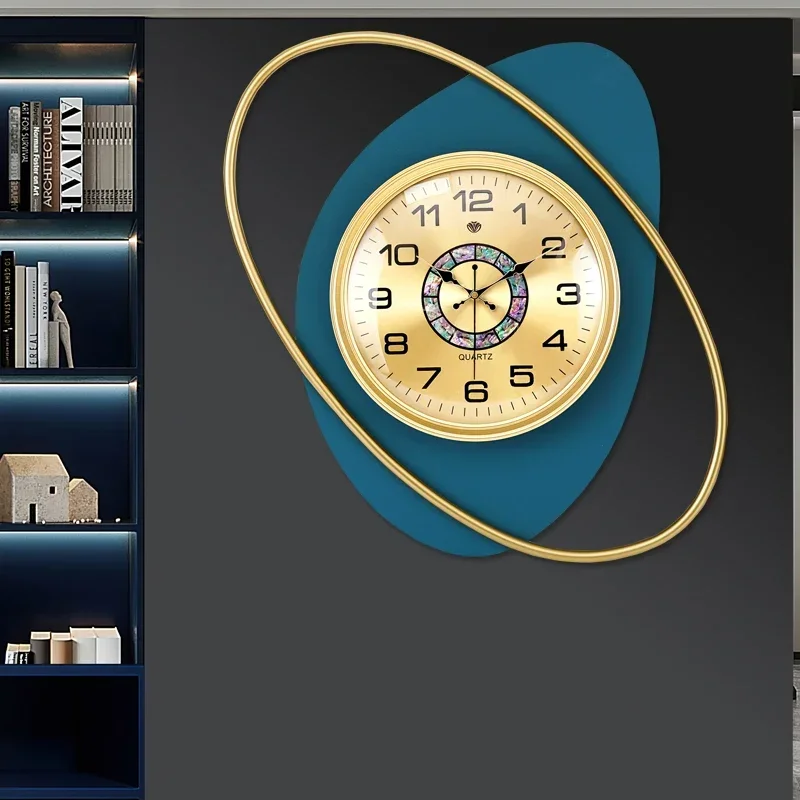 Minimalist Art Aesthetic Wall Clock Trendy Living Room Light Luxury Wall Clock Designer Unique Reloj De Pared Home Decoration