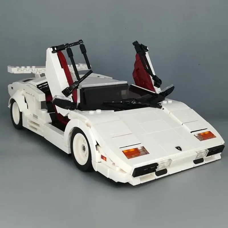 New Technical Series MOC-133279 Countach LP5000S QV  Hypercar Super Racing Car  Model Building Blocks Kid Toys Birthday Gifts