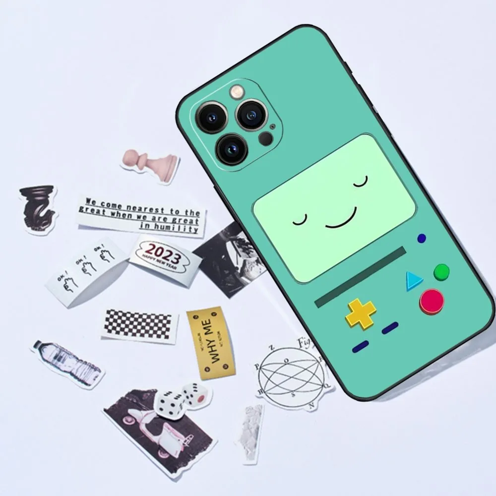 Adventure Time Cute Beemo BMO Jake Finn Phone Case For Iphone 15 13 Pro Max 14 Mini 12 11 Xr X Xs 6s 6 8 7 Plus Silicone Back Co