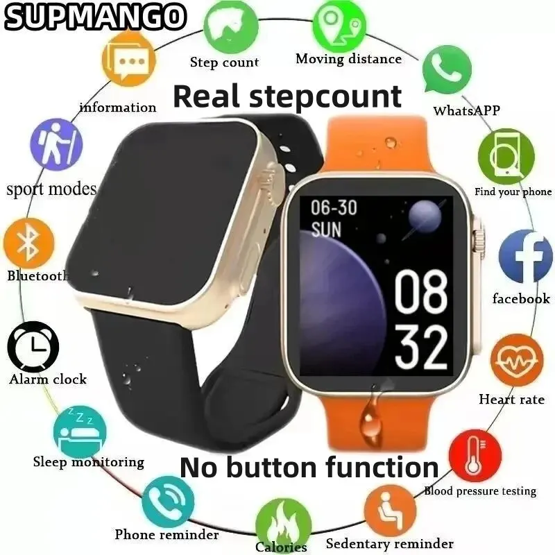 D20 Real Step Count Fashion Smart Sports Watch Bluetooth Fitness Tracker Sports Watch Android IOS Smart Bracelet