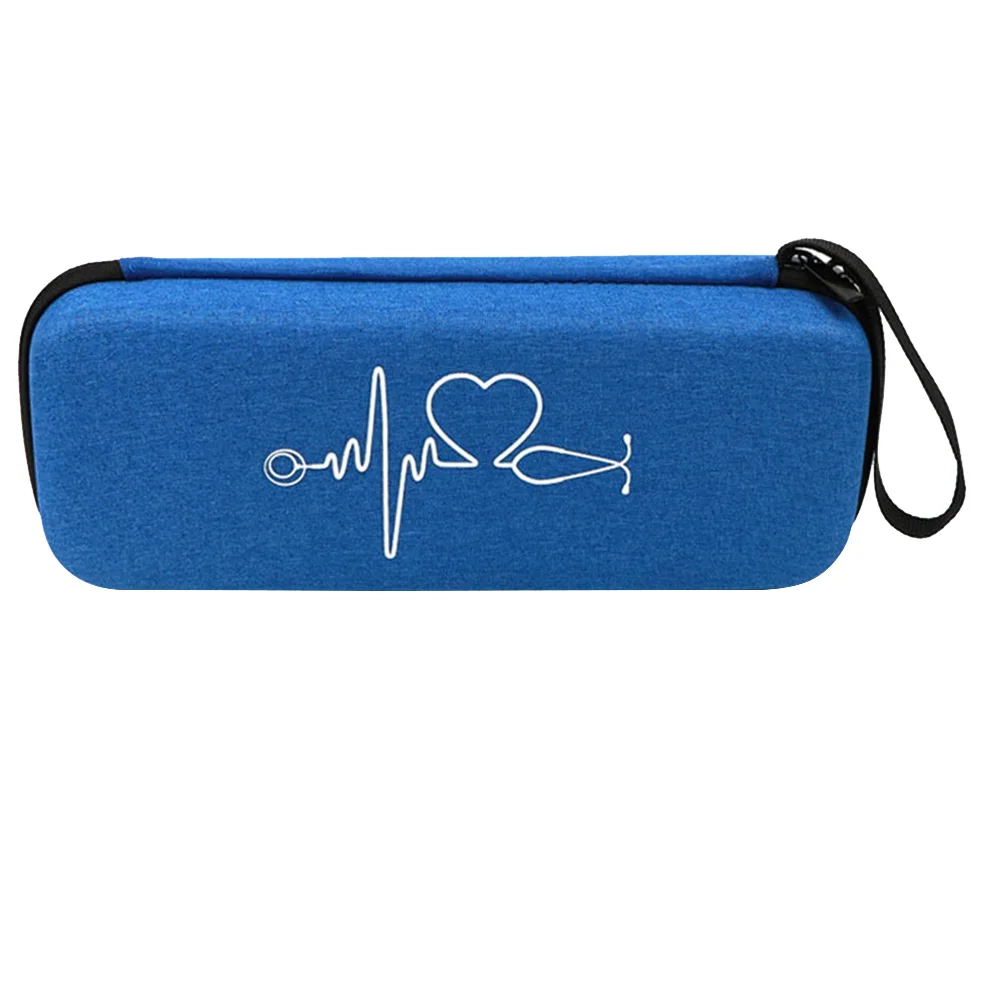 

Stethoscope Case Portable Compact Eva Hard Shell Storage Bag Shockproof Travel Box Compatible with 3m Dark Blue