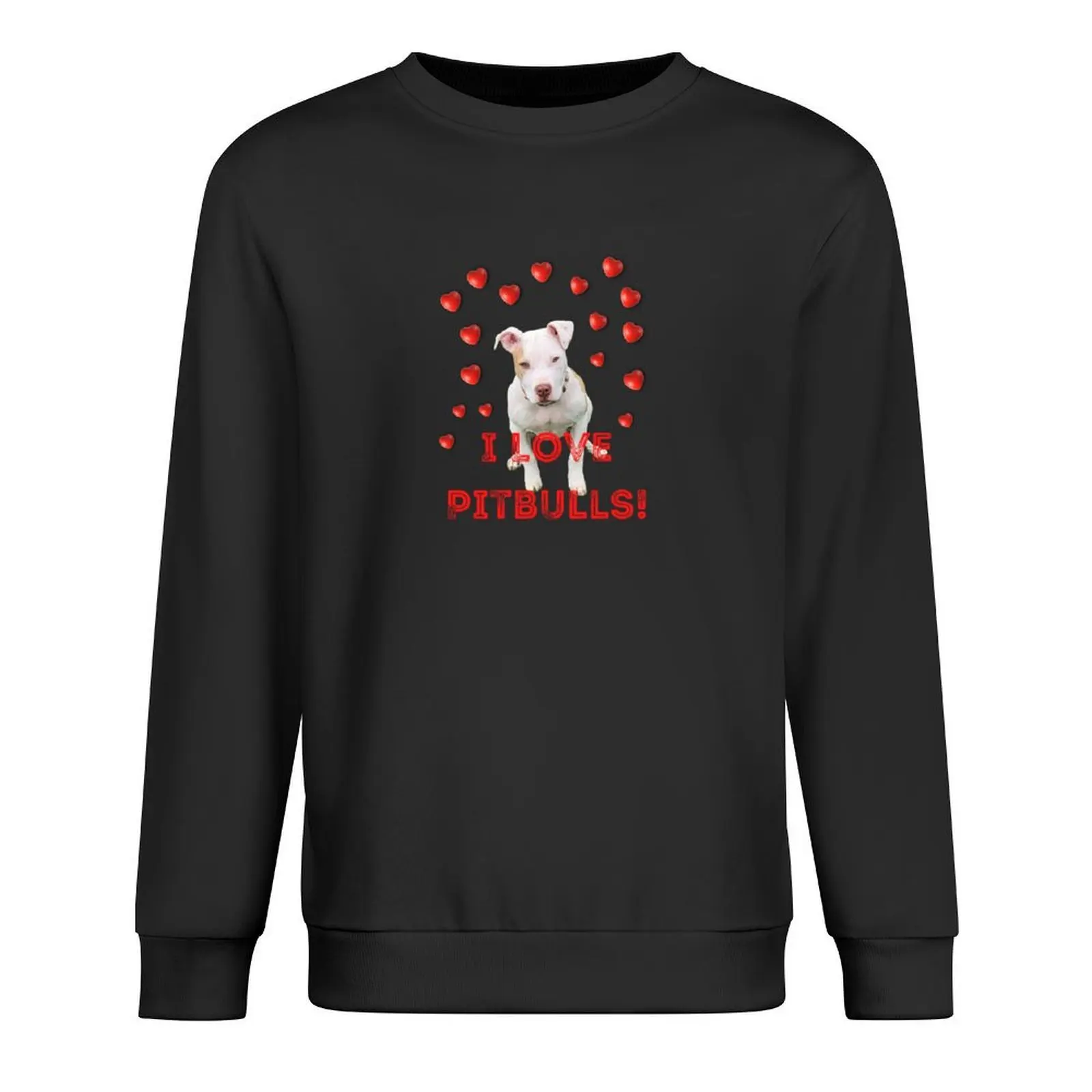 

I love PITBULLS! Pullover men clothing blouse korean autumn clothes men's sweat-shirt set men's sweatshirts