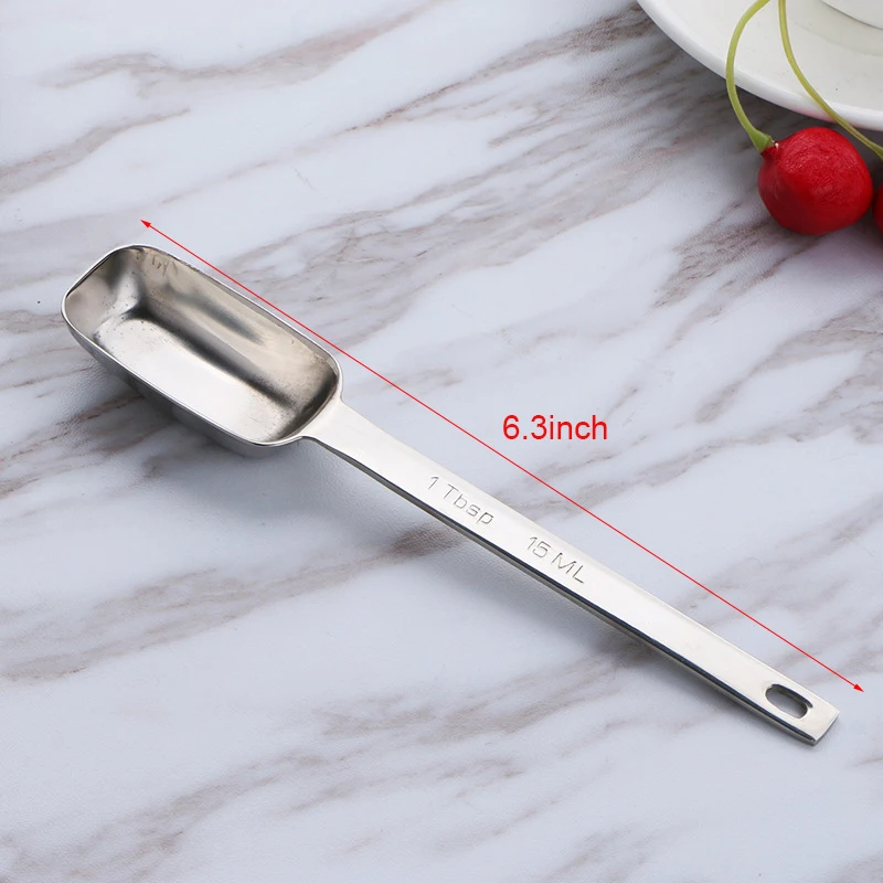 ABUL-Coffee Scoop,Stainless Steel Coffee Measuring Scoop Tablespoon, Long Handle Spoon For Coffee, Milk Powder