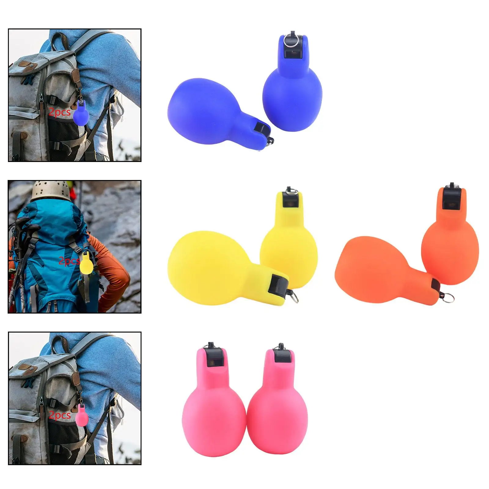 

2Pcs Hand Squeeze Whistles Training Whistles for Indoor Outdoor Basketball