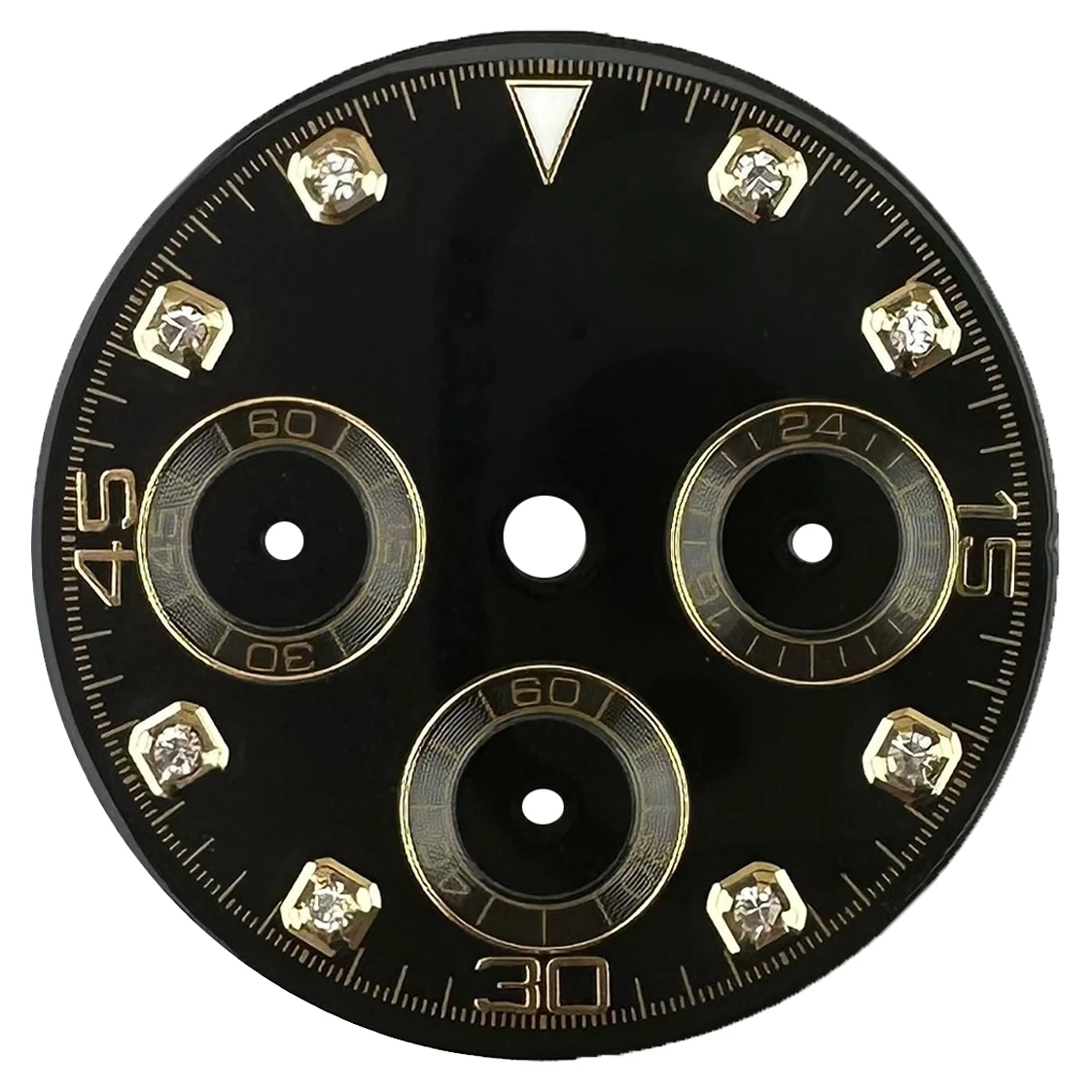 29.5mm VK63 Movement Men's Watch Dial White Black Blue Gold Panda Luminous Face Watch Accessories Custom Logo