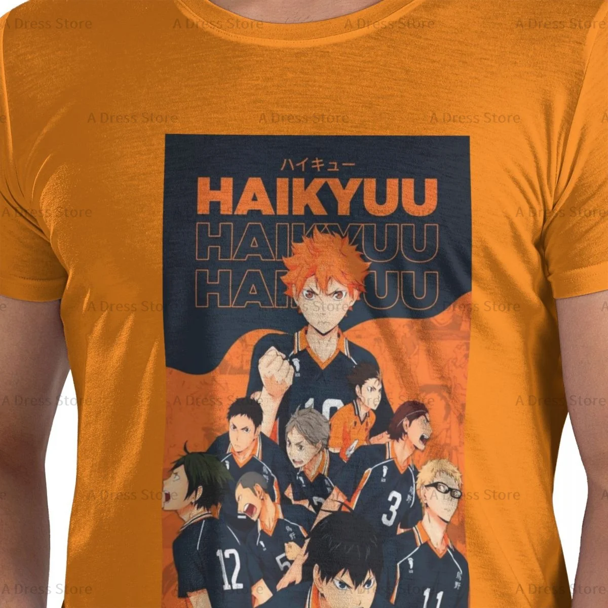 Haikyuu Volleyball Kuroo Tetsurou Kozume Kenma Anime Men's round neck Oversized T-shirt,Men's summer t-shirts