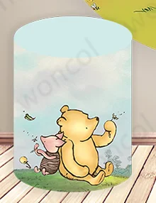 بوه تيجر Eeyore خلفية 1st الاطفال عيد ميلاد خلفية ويني ذا بوه اسطوانة غطاء ويني ذا بوه استحمام الطفل فوتوكول الدعامة