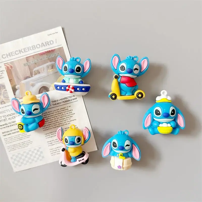 Cartoon Stitch Animation Kawaii Refrigerator Magnet Sticker 3D Anime Funny Magnet Home Decoration Hole Board Whiteboard Gift