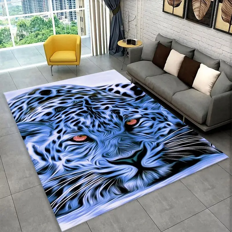 Fierce Leopard Cheetah Animal Beast Large Area Rug Non-slip Carpet for Bedroom Living Room Sofa Doormat Home Decor Floor Mat - view 3