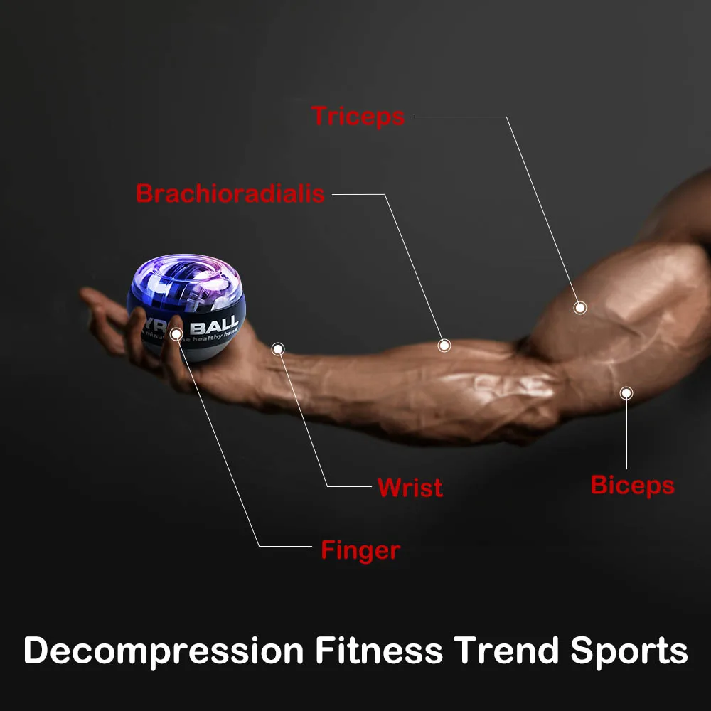 LED Gyroscopic Wrist Power Trainer Ball 6