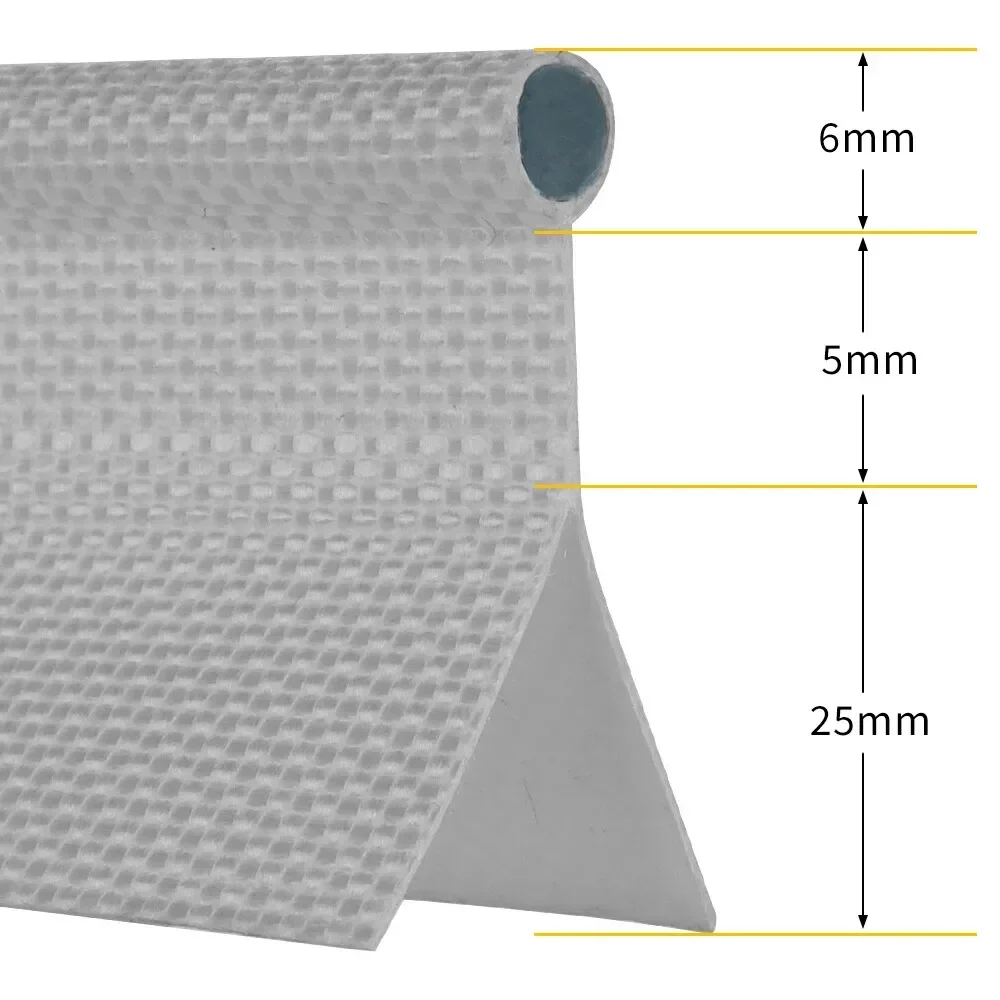 Caravan Markisen schiene Rohrleitungen 6mm Doppel klappe schwarz PVC Kern Keder Camping/Zelt/Markisen/Zelte Wohnmobil Zubehör