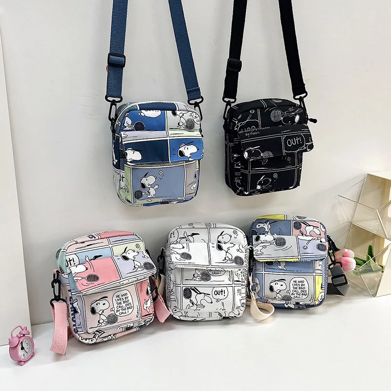 Fashion Nylon Shoulder Bag Cute Snoopy Crossbody Bag Mini All-match Handbag