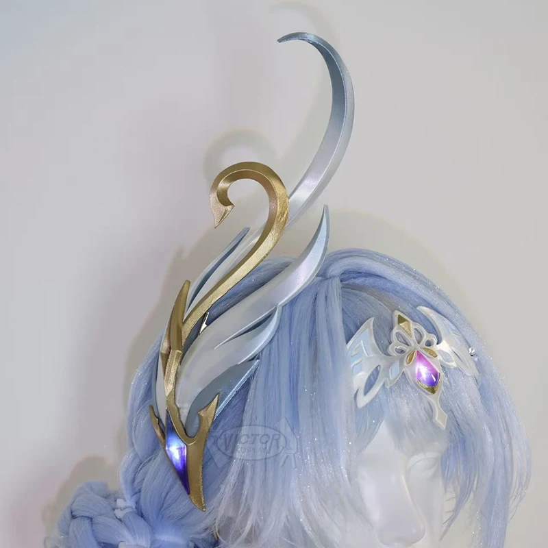 Cosplay de Odette Genshin Impact, Accesorios de Bailarina de Snezhnaya, para Hombre y Mujer, Halloween, Carnaval, Accesorio Hecho a Mano