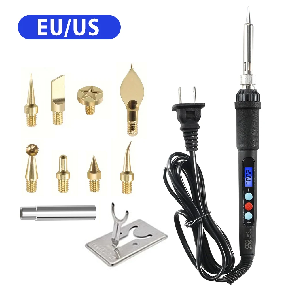 Tuercas de inserción de fusión térmica, soldador, grabado en madera, Kit de pluma de pirograbado, inserto de hilo de latón terminado modificado impreso en 3D