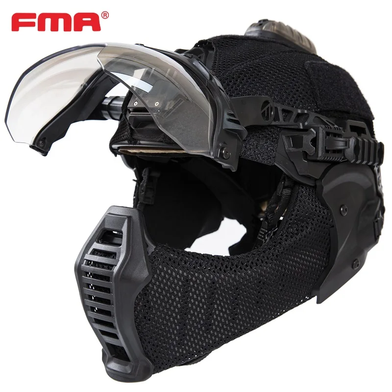 Outdoor FMA-EX Helmet Specific Ear And Face Protection Face Mask TB1471