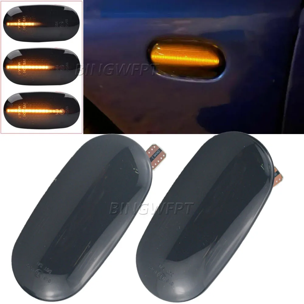 Mitsubishi Lancer Pajero Mirag LED yan sinyal lambası 1998-2005 için yeni dinamik yan tekrarlayıcı sinyal flaşör lamba