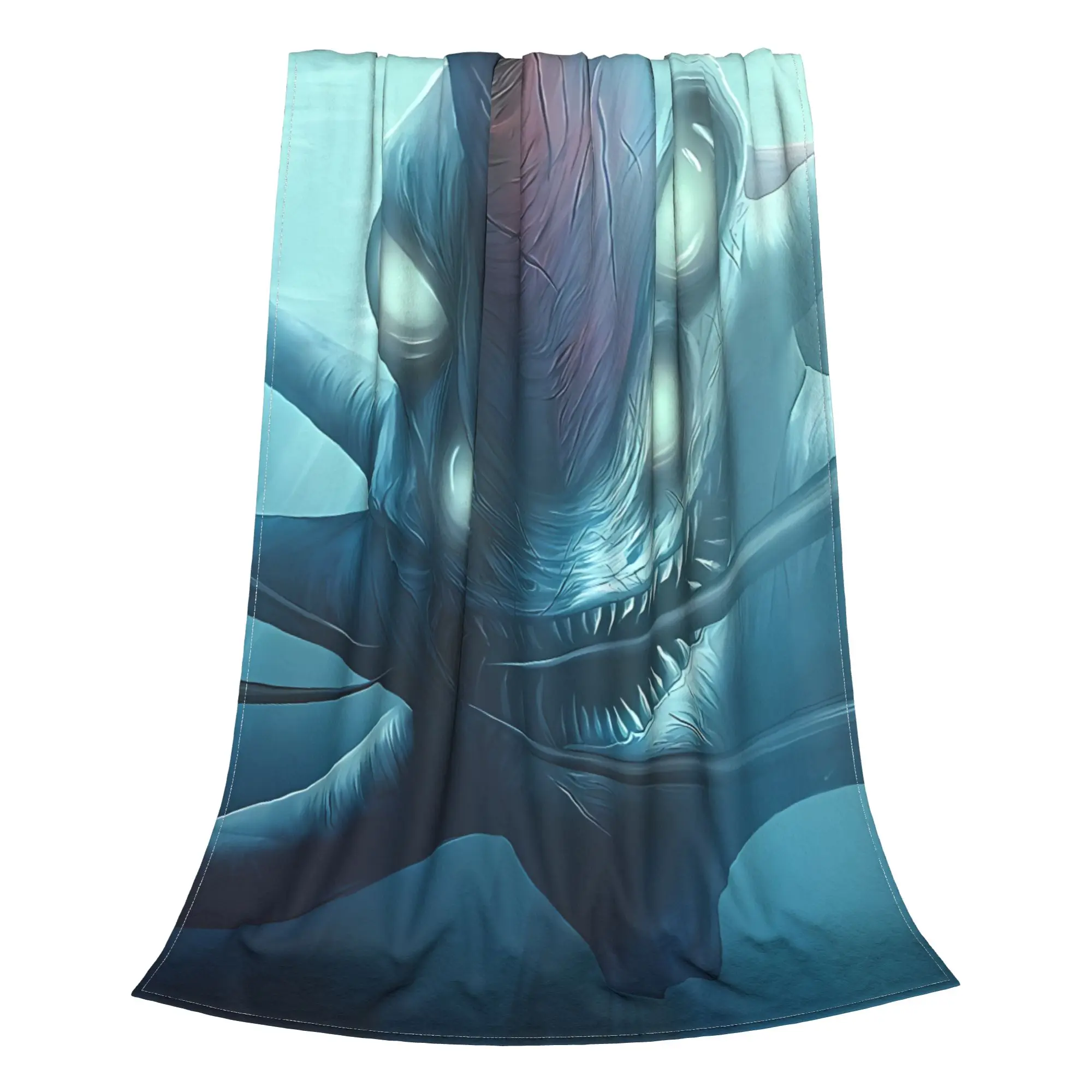 1PC GAME FANART Leviathan Subnautica Home Room Decorations Winter Blankets For Adults Bedding Home Interior Sofa Knee