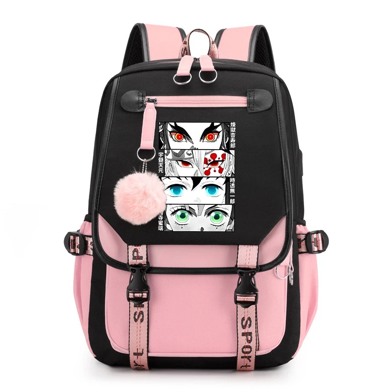 

Anime Rengoku Kyoujurou Uzui Tengen Backpack Women Men Travel Bag Teenager Girl School Bags Backpack Laptop Bags Daily Bag