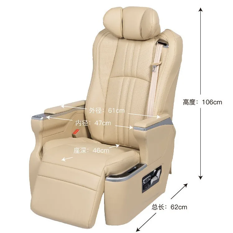 Wholesales luxury van interior accessories VIP auto design luxury van seat car seat for vans minibus coach