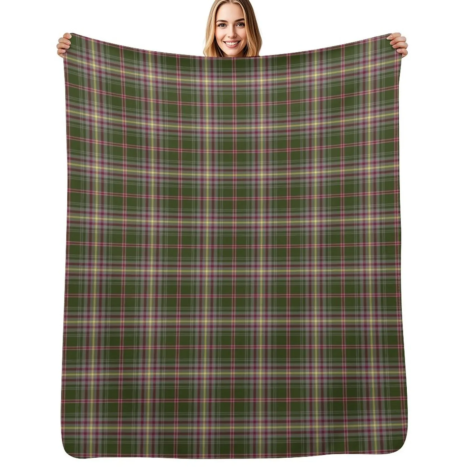 Tasmania Tartan Throw Blanket Cozy Home Blanket Gift for Christmas Holiday