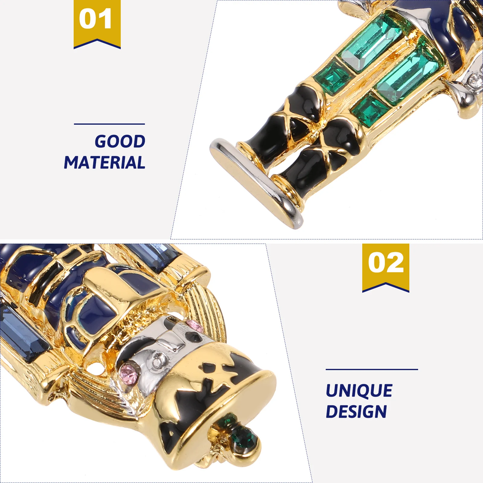 

Cute Nutcracker Soldier Brooch Pin Decorative Metal Lapel Pin For Women Festive Clothes Hat Shawl Backpack Accessory Vintage