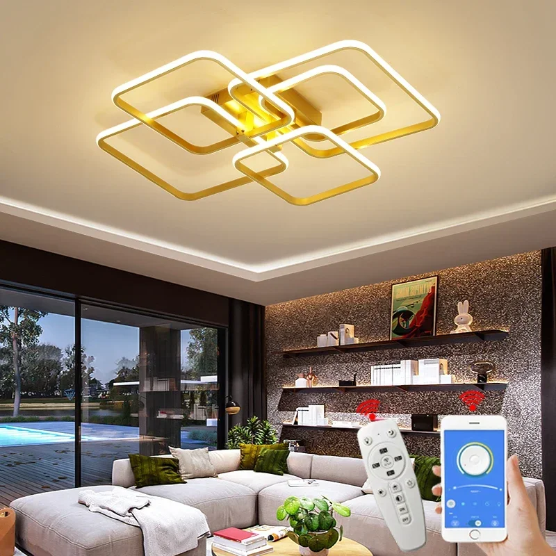 

Modern Led Ceiling Lamp Gold Color Living Room Bedroom Study Wall Lights 90-260V Home Decor Indoor Lighting Fixtures Torch