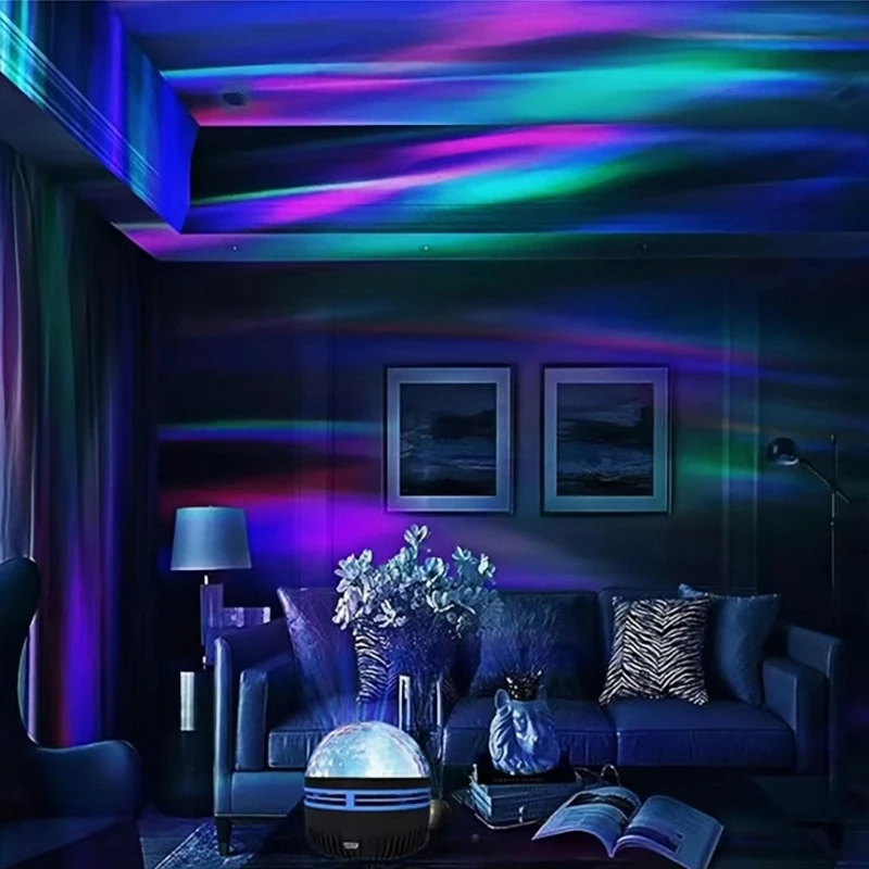 Mini LED Starry Sky Projection Light Bedroom Atmosphere Lights with Remote Control for Home Decor Room Christmas Party Disco