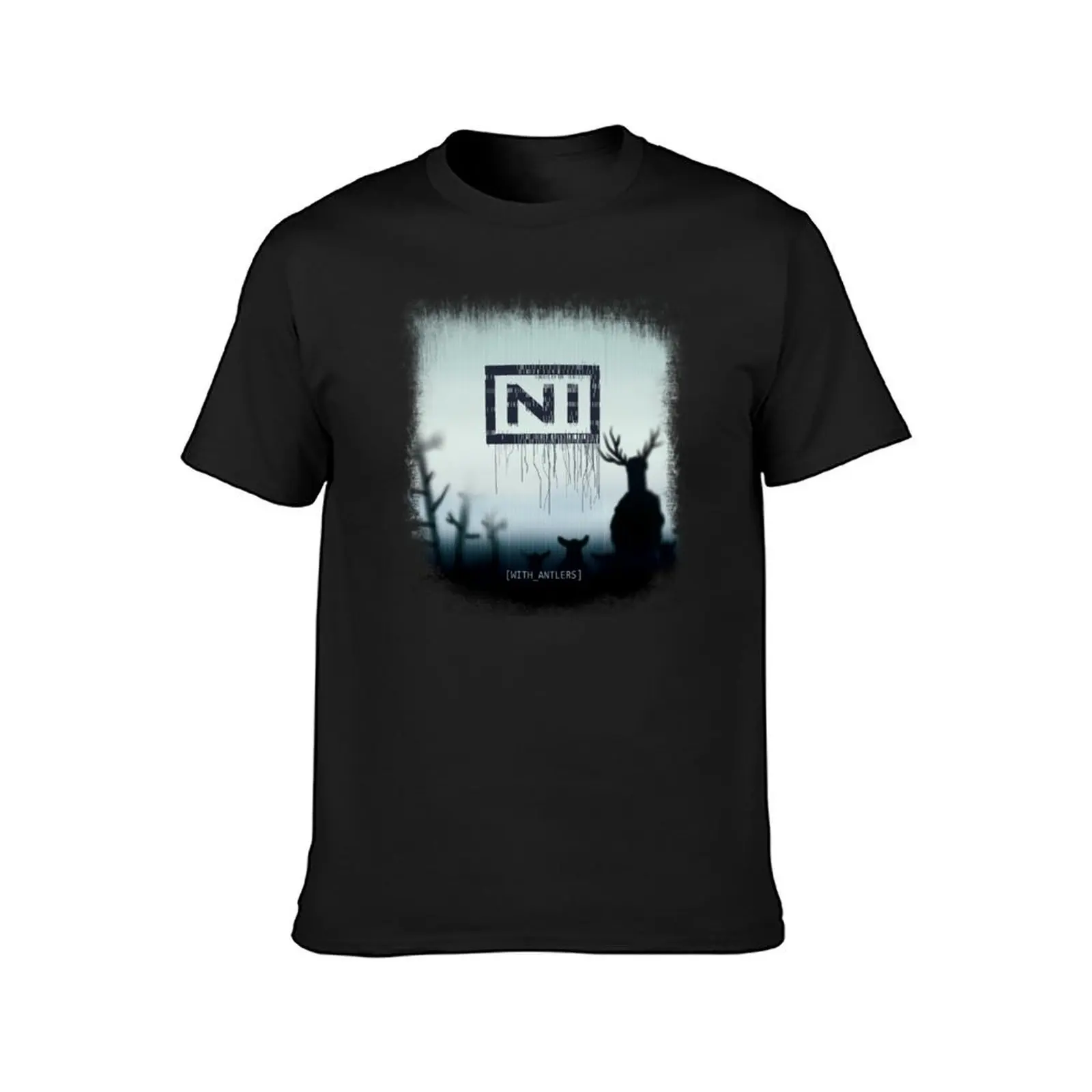 NI Knights with antlers album cover parody-music lovers humor T-Shirt vintage customs mens t shirt