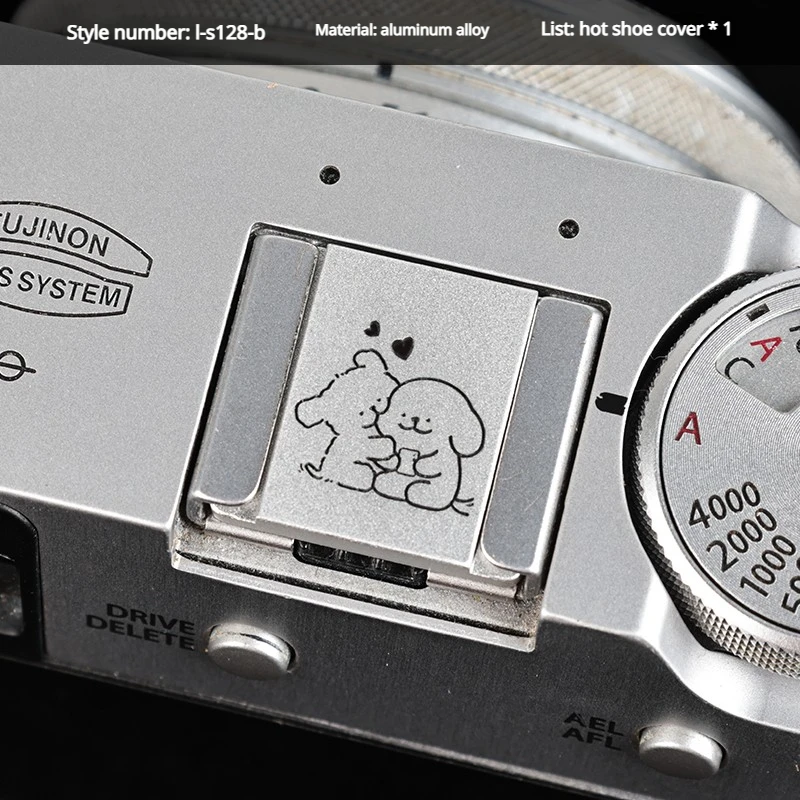 Adecuado para Canon Fujifilm XT4 XT5 XT30 XM5 XT100 Nikon Panasonic Olympus Pentax Leica aleación de aluminio Anime cubierta de zapata