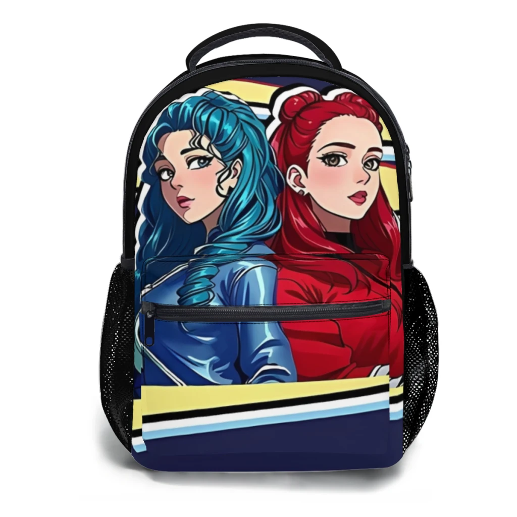 Descendants 4 The Rise Of Red Kylie Cantrall and Malia Baker Anime Manga Comics Pop Backpack Bag Duża pojemność Modna torba na książki