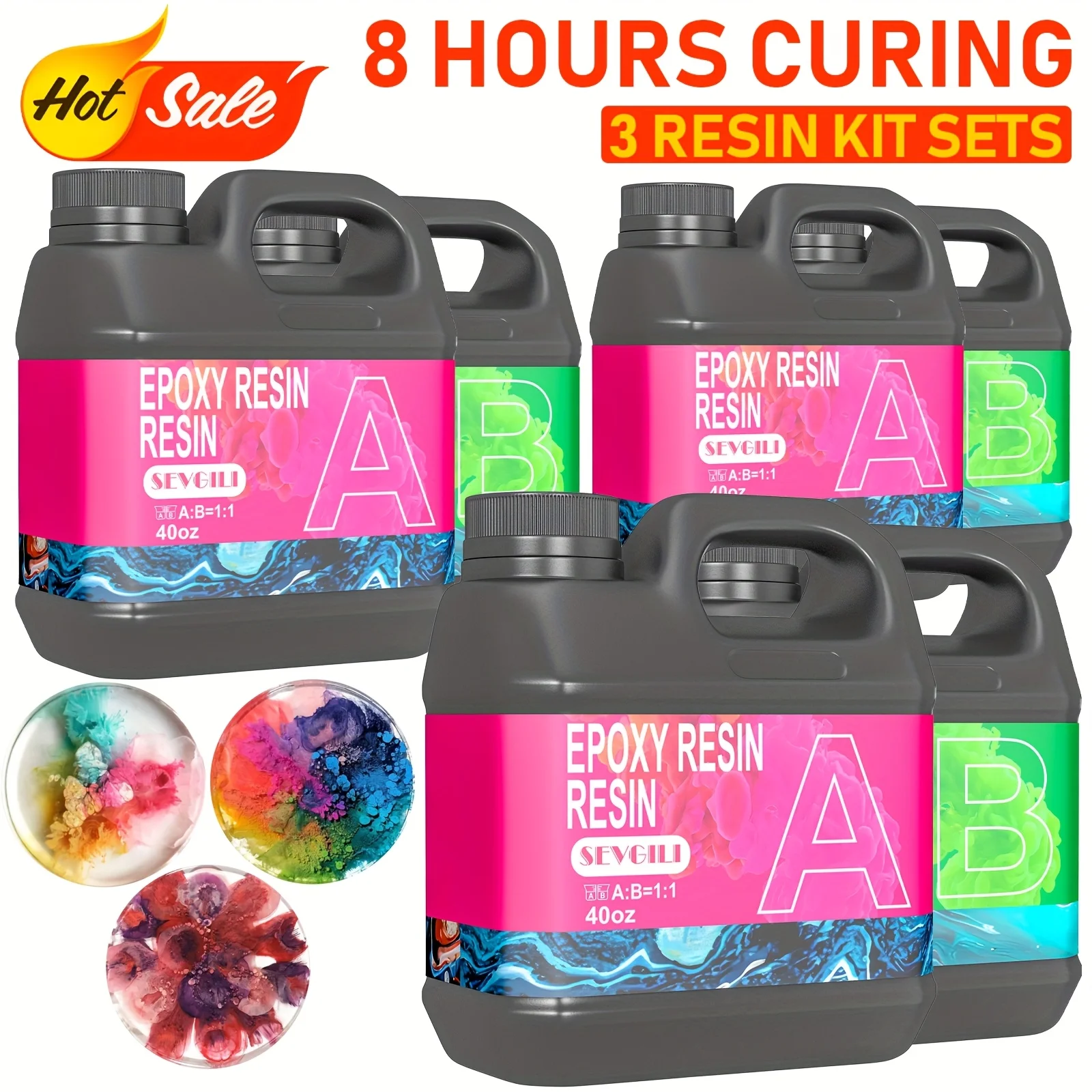 240oz Fast Curing Epoxy Resin Kit for Crafts