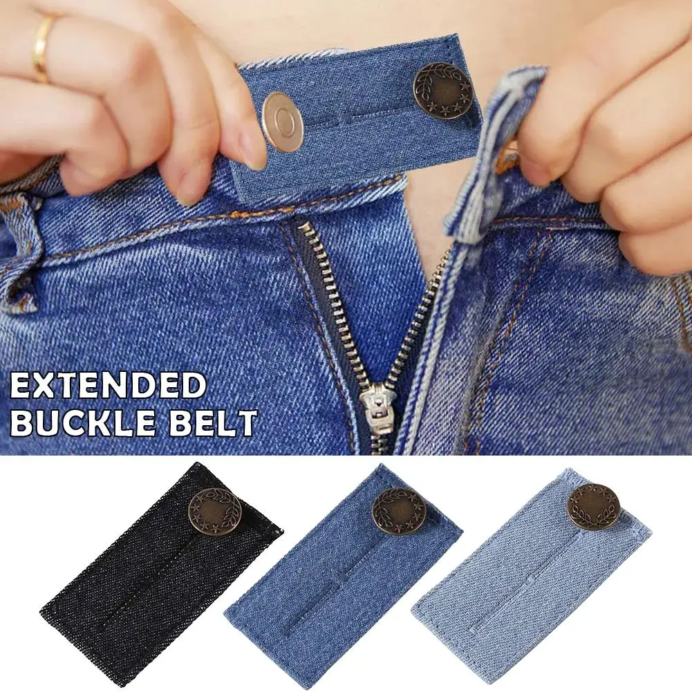 Jeans Jeans Taille Extender Bund Expander für Männer Frauen Schwangerschaft Hosen Hosen Jeans Rock Knopf Extender p0e5