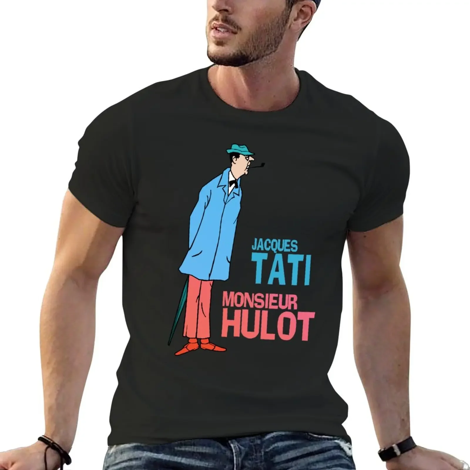 Jacques Tati - Monsieur Hulot Essential T-Shirt quick-drying shirts graphic tees tees mens workout shirts