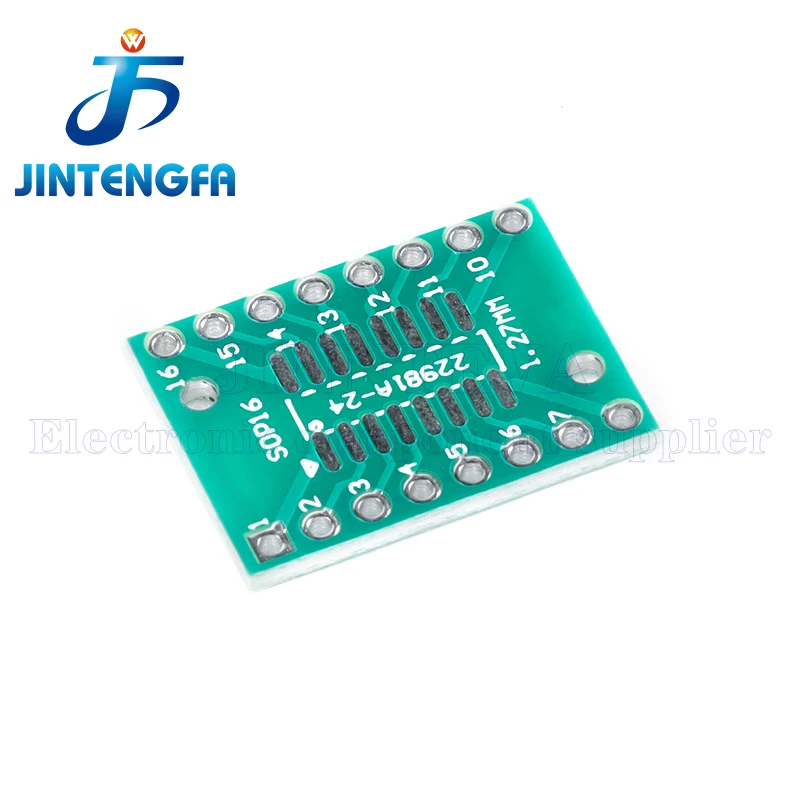 10 шт., переводная плата TSSOP16 SSOP16 SOP-16 SOP16 в DIP16, плата DIP Pin, шаг платы, PCB IC АДАПТЕР, плата преобразования 0,65/1,27 мм