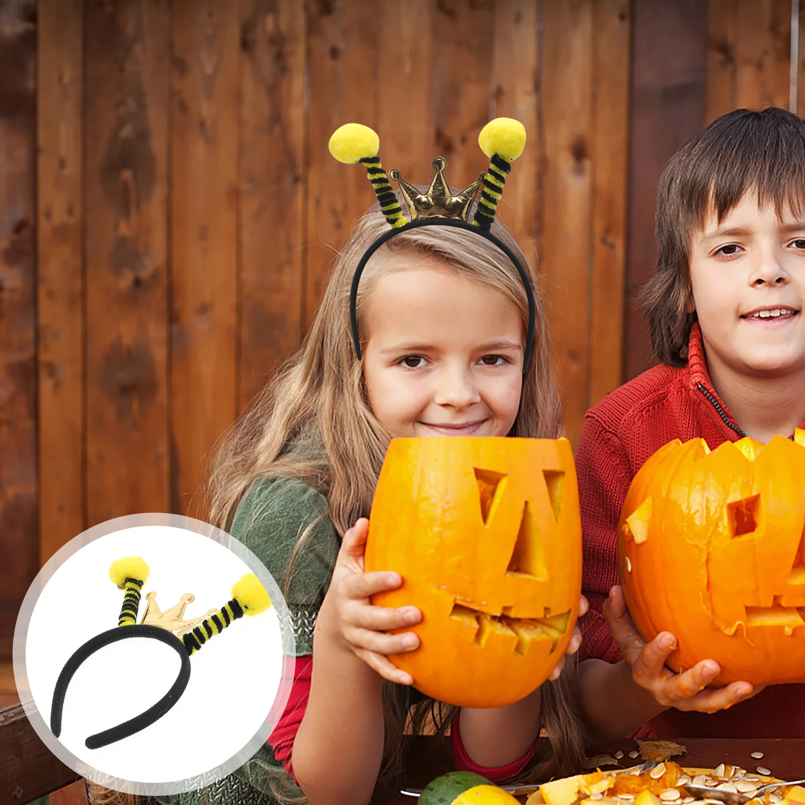 

Yellow Antenna Headbands for Bee Ant Ladybug Cosplay Adults Halloween Party Favors Elastic Plastic Hair Accessories