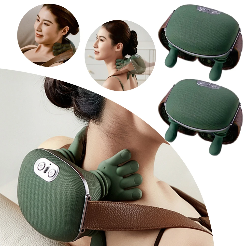 

Cervical Massager Deep Tissue Shiatsu Electric Massager Rechargeable Kneading Massager Gifts for Mom Dad Men Women Her Him
