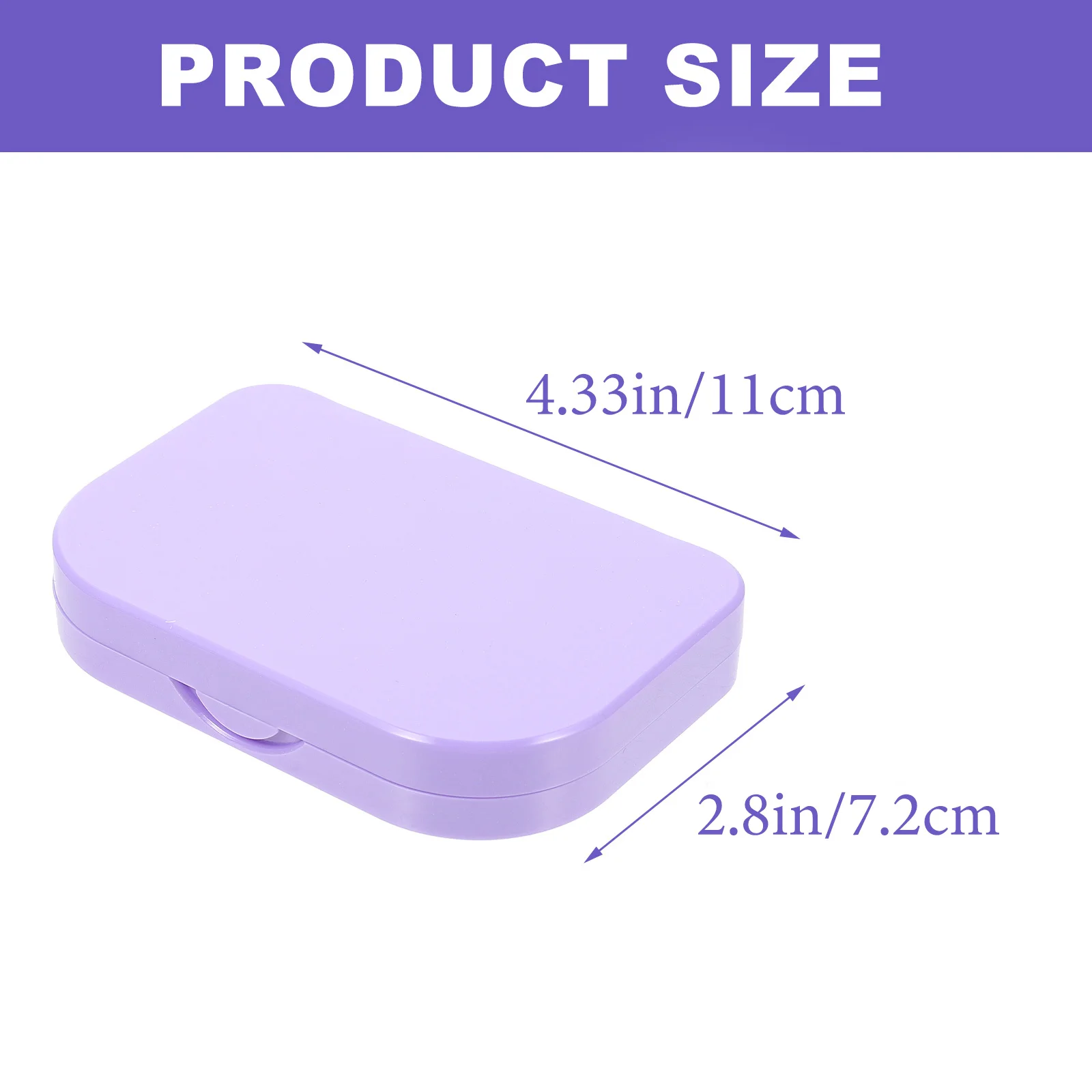 Eyelash Container with LED Light Flip Top Design Organizer Case for False Lashes Daily Makeup Travel Portable Eyelash Organizer