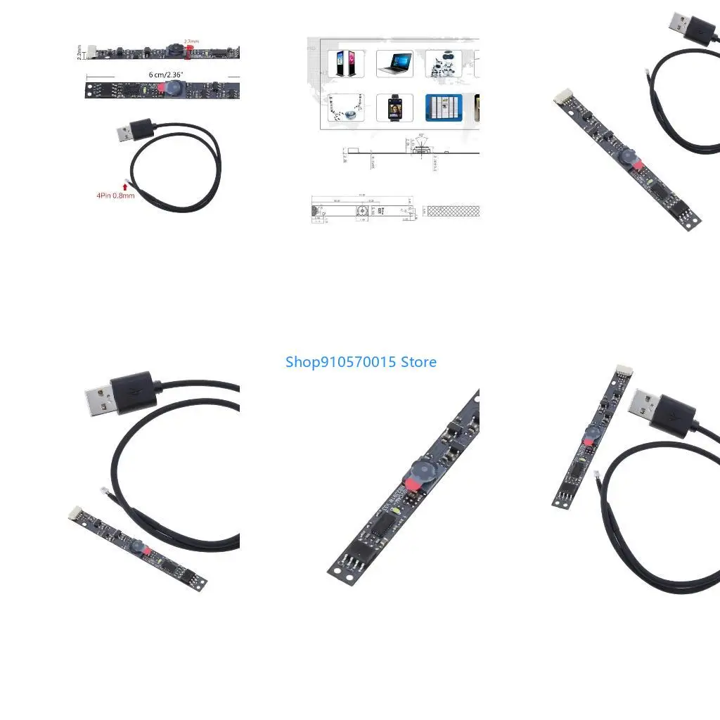 B95C Professional Laptop USB Camera Module High Performances 720P High Definition 66Degrees Fixed Camera Board