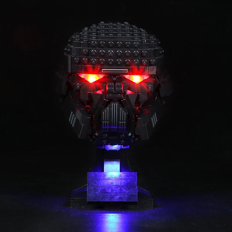 Kit luce LED fai-da-te per casco Dark Trooper LEGO 75343 (solo luce LED, senza modello di blocchi)