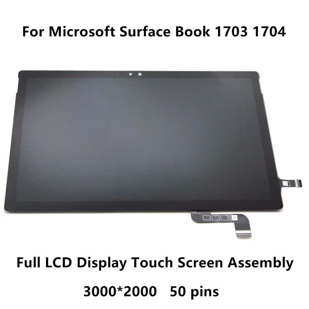 

13.5" For Microsoft Surface Book 1703 1704 1705 Full LCD Display Panel Touch Screen Glass Digitizer Assembly 3000x2000 IPS Panel