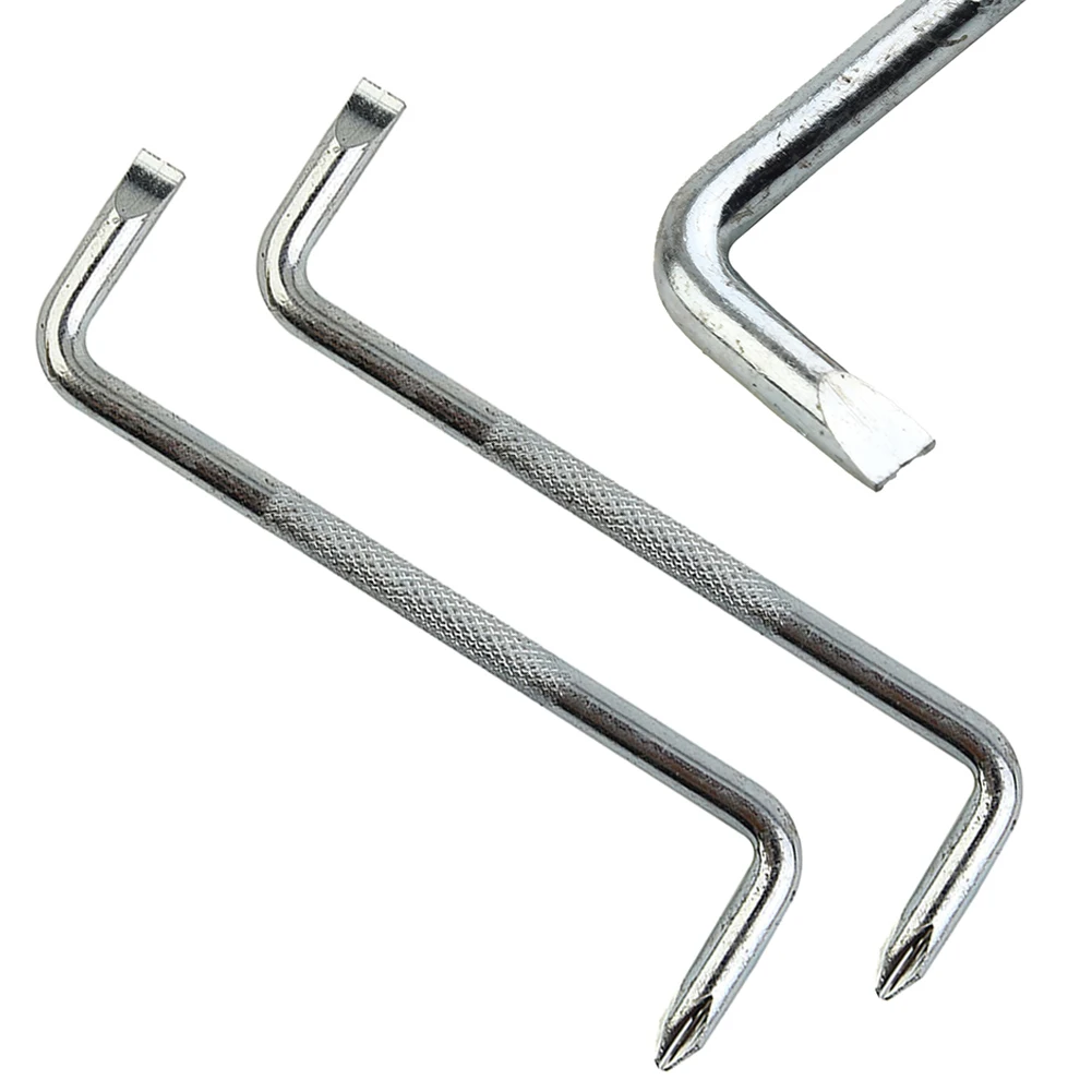 2PCS Z Type Slotted Cross Screwdriver Magnetic Tip Screw Driver Repair Tool 6mm Right Angle Elbow Cross Screwdriver Hand Tools