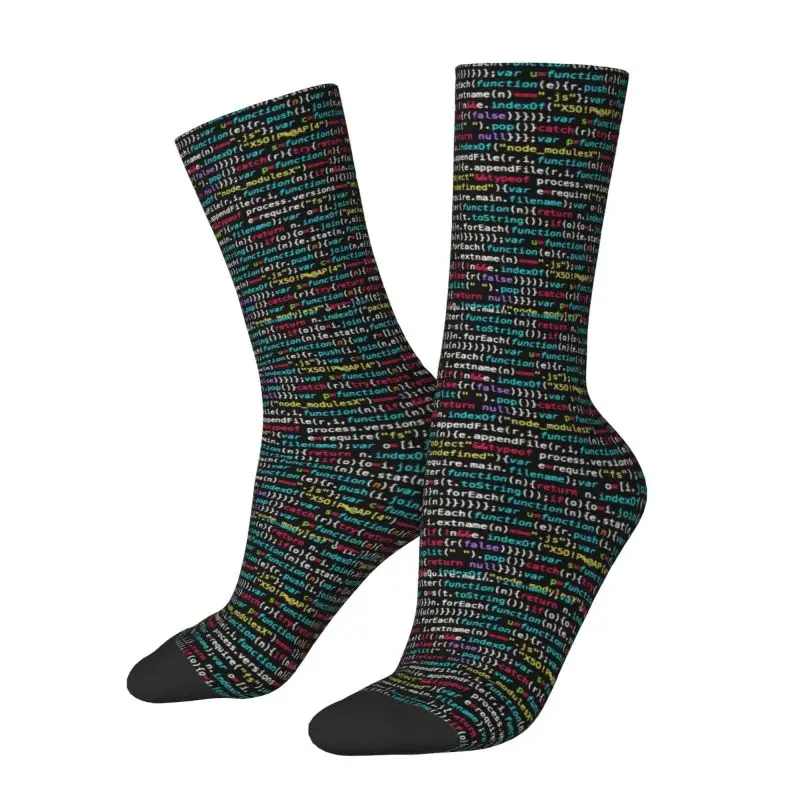 Cute Coding Programmer Nerd Geek Socks Men Women Warm 3D Printing Science Hacker Computer Code Basketball Sports Socks