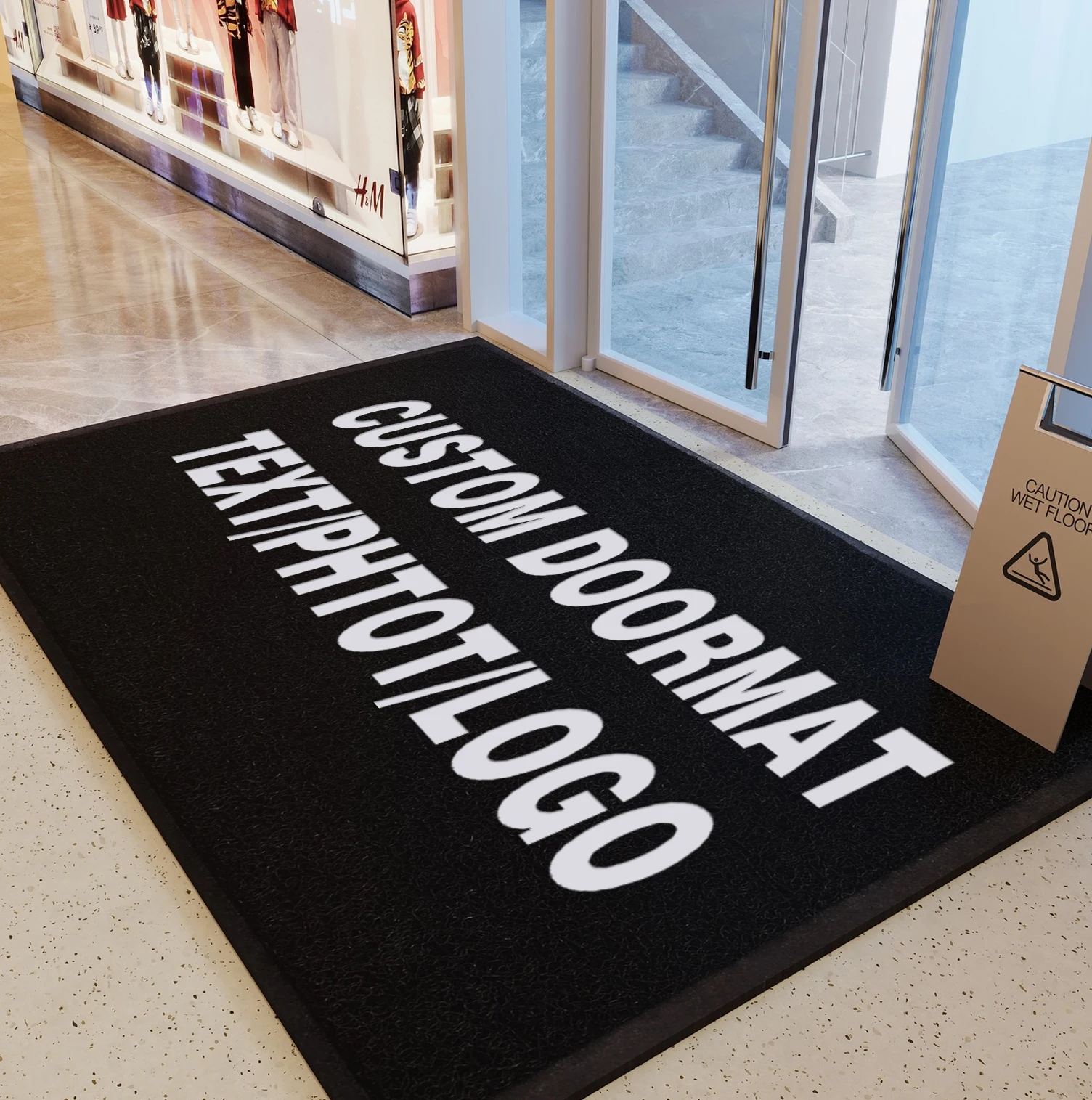 

Personalized Business Entrance Mat Custom Doormat Non Slip Floor Rug Indoor Outdoor Logo Branding Carpet Welcome Entry Use Gift