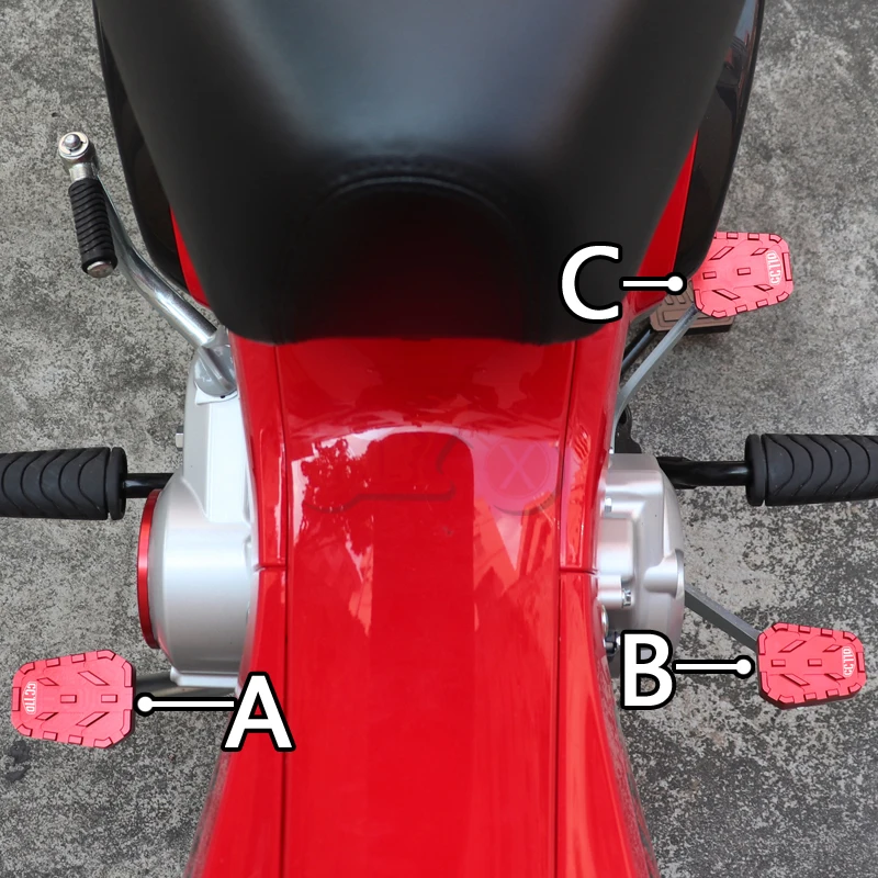 Motorcycle Accessories for Honda Cross Cub CC110 CC 110 Anti Skid Pedal Brake Pedal Front Rear Anti-slip Shift Foot Pads