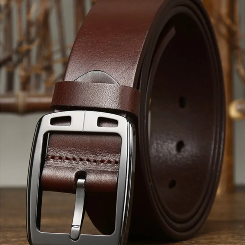 Anti-allergy ceramic belt for men leather top layer cowskin anti-metal allergy non-metal casual youth