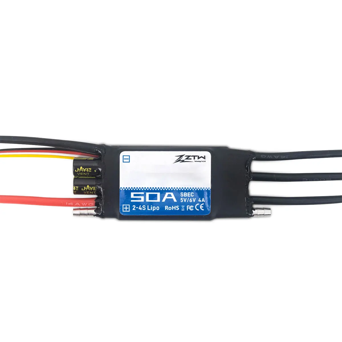 ZTW Technology Co.,Ltd. 32-bitowy ESC 50A G2 wbudowany SBEC 5V/6V 4A dwukierunkowy kontroler prędkości do zdalnie sterowana łódka RC podwodnego