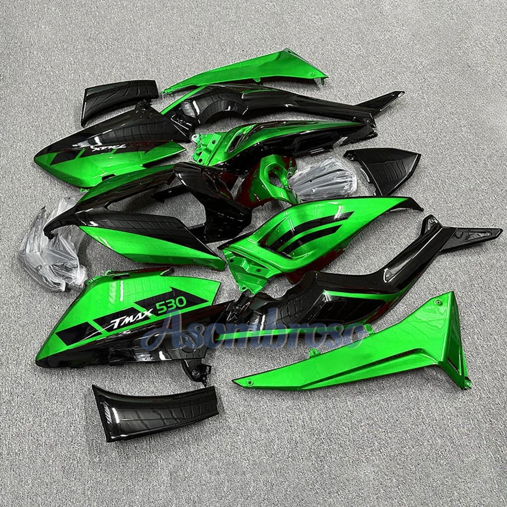 Injection ABS Plastics Motorcycle Shell Fairing Kit for YAMAHA Tmax 530 2015 2016 T-MAX530 15 16 TMAX530 Green Bodywork Set