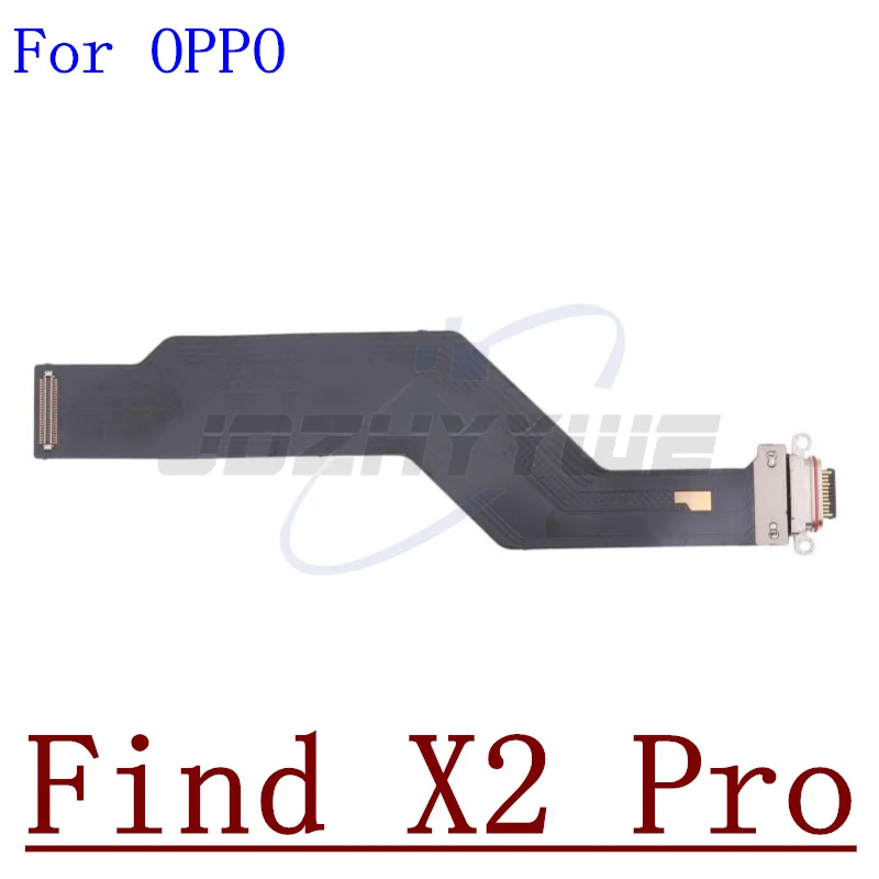 Original USB Charging Port Board Dock Plug Connector+SIM Card Holder Socket Flex Cable For OPPO Find X2 X5 Pro Lite